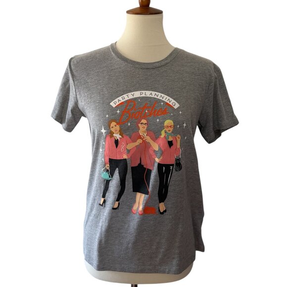 Tops - The Office Party Planning Bitches T Shirt Grey Medium